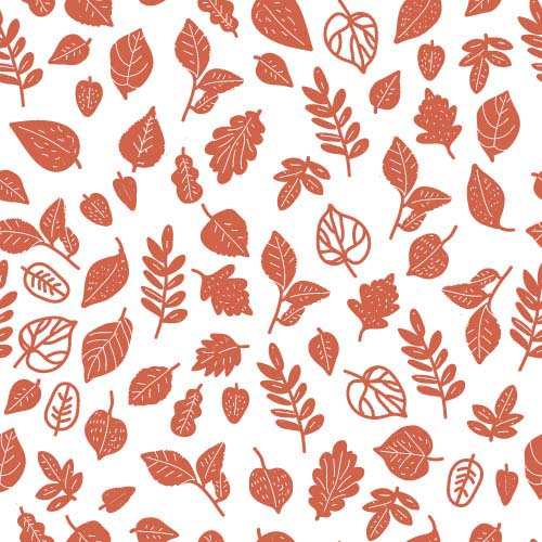 Simple leaves pattern seamless vector 08 simple seamless pattern leaves   