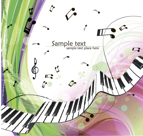 Abstract music art background vectors 03 music background abstract   