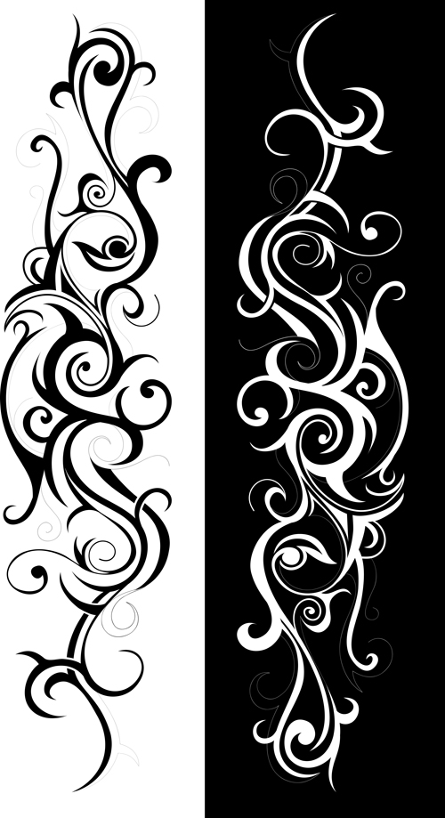 Swirls decor design vector set 03 swirls decor   
