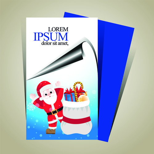 Minimalistic 2015 Merry Christmas flyer cover vector 01 minimalistic merry christmas flyer cover christmas 2015   