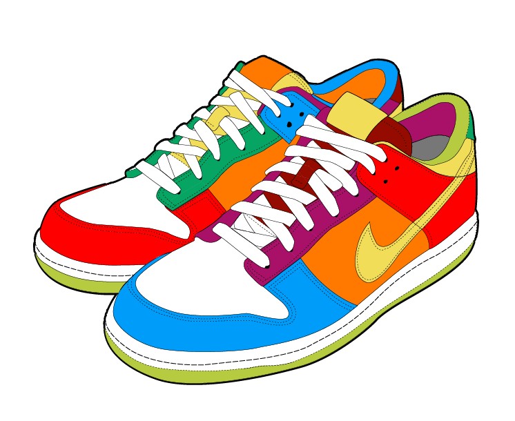 Realistic sports shoes vector design 03 sports shoes realistic   
