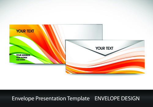 envelope presentation Template design vector 06 template presentation envelope   