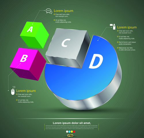 Creative 3D Infographic design vector 05 infographic creative   