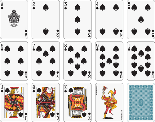 Different playing card vector graphic 05 playing card playing different cards card   