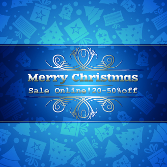 Christmas sale blue vector background Vector Background sale christmas background   