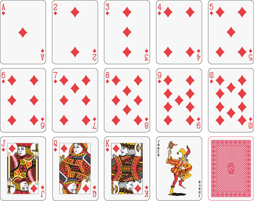 Different playing card vector graphic 03 playing card playing different cards card   