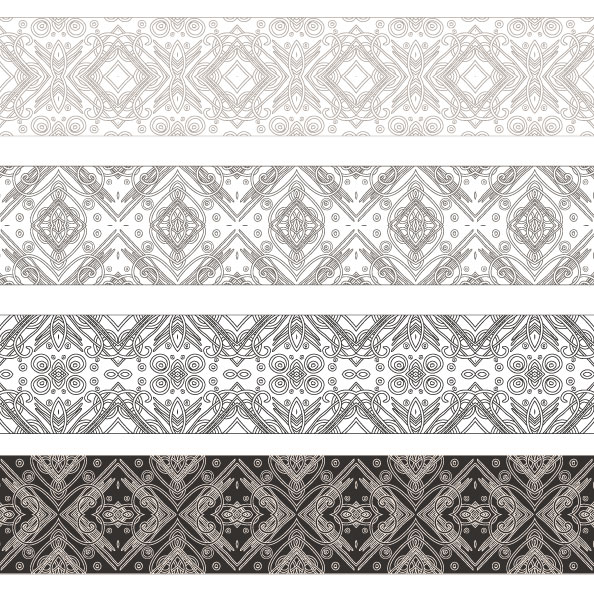 Vintage Decorative pattern and borders vector set 01 vintage pattern decorative pattern decorative borders border   