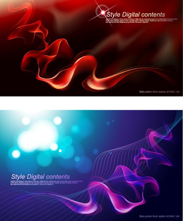 Set of dream smoke background vector smoke dream background   