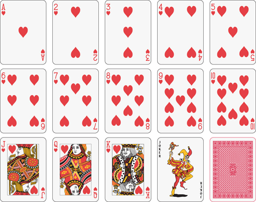 Different playing card vector graphic 04 playing card playing different cards card   
