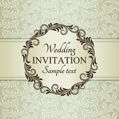 Romantic ornate wedding invitations 03 wedding romantic ornate invitation   