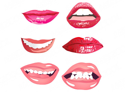 Mouth material 1 Vector mouth material   