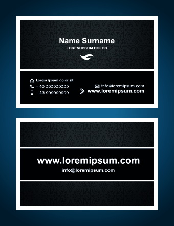 Superior business cards design template vector 04 template vector template superior business cards business card business   