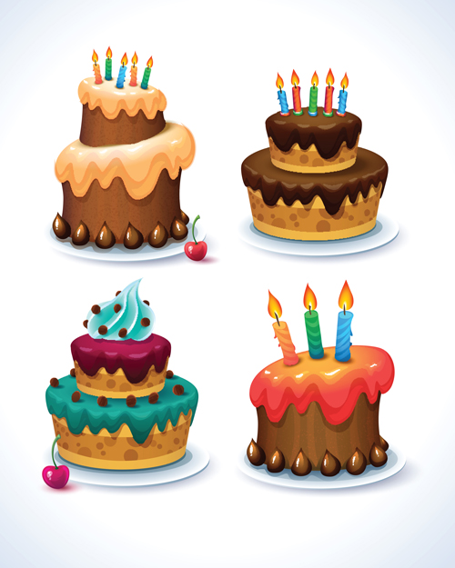 Delicious birthday cake creative vector 02 Delicious creative birthday cake birthday   