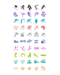 Olympic icons 1 vector olympic icons   