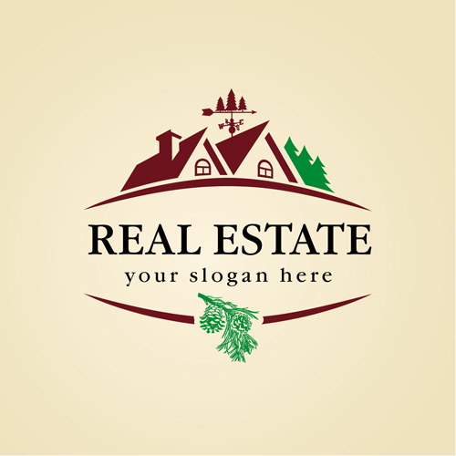 Creative real estate vector logos 01 real estate logos Estate creative   