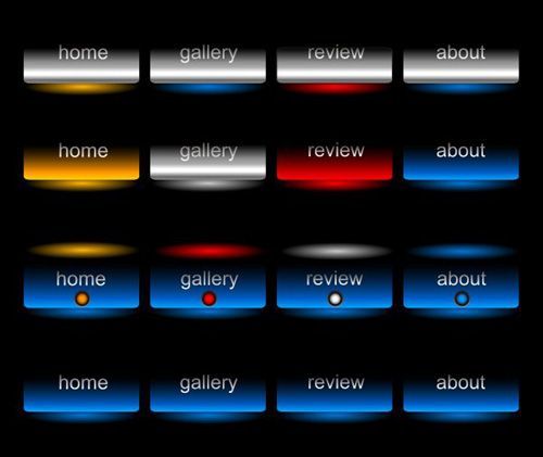 Company website menu buttons vector collection 19 website menu company collection buttons   
