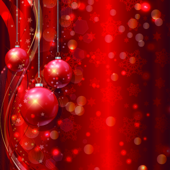 Red Christmas elements background vector set 03 elements element christmas backgrounds background vector background   