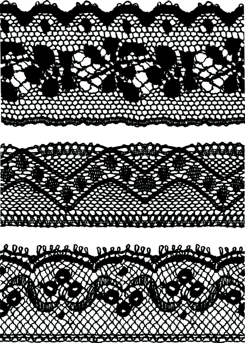 Black Lace Backgrounds vector material 04 material lace black   