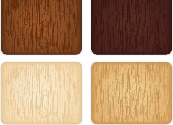 Colored wood texture cards vector set wood colored background   