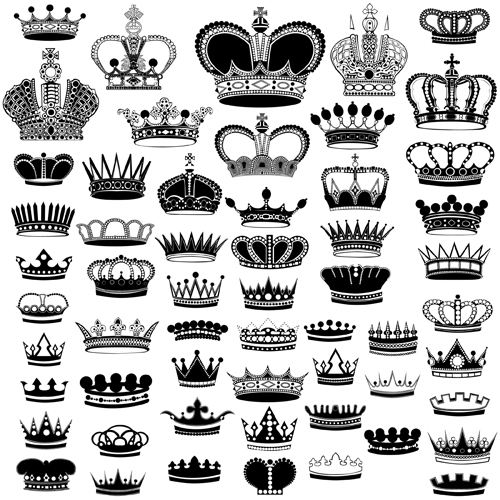 Royal crown vintage design vectors 05 vintage royal crown   