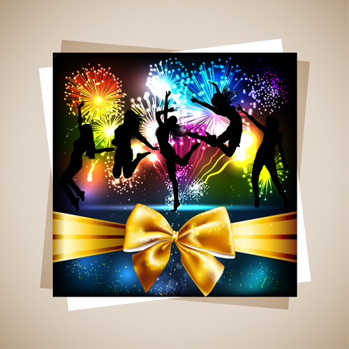 Fireworks Gift cards vector 04 gift cards gift Fireworks cards card   