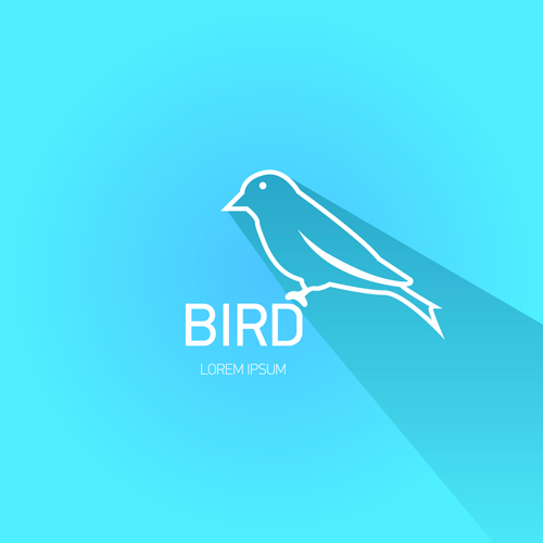 Classic bird logo design elements vector 02 logo design elements classic bird   