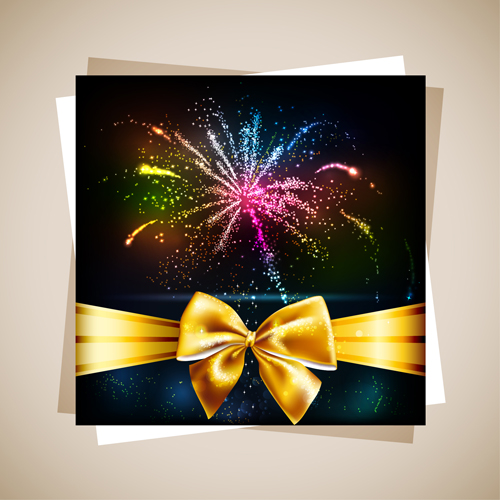 Fireworks Gift cards vector 03 gift cards gift Fireworks cards card   