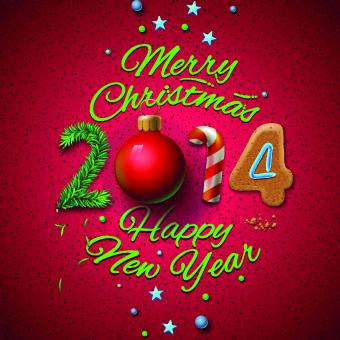 Cute 2014 Merry Christmas design background merry christmas cute christmas background 2014   