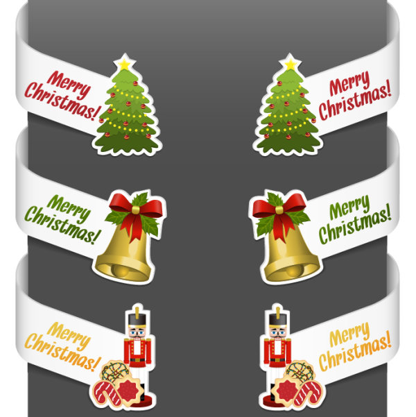 Creative Christmas design elements vector material 06 material elements element creative christmas   