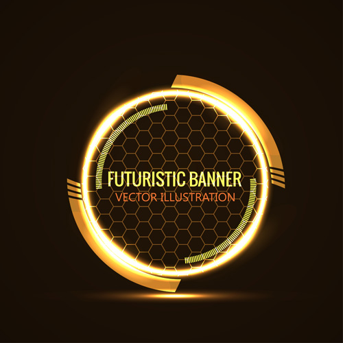 Futuristic banner concept vector 06 futuristic concept banner   