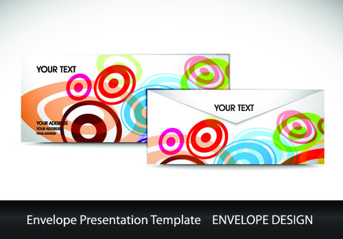 envelope presentation Template design vector 05 template presentation envelope   