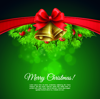 2014 Christmas red bow vector background 02 Vector Background backgrounds background 2014   