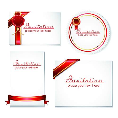 Set of ribbons and scrolls design elements vector 05 scrolls scroll ribbons ribbon elements element   