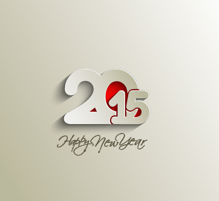 New year 2015 text design set 05 vector text new year 2015   