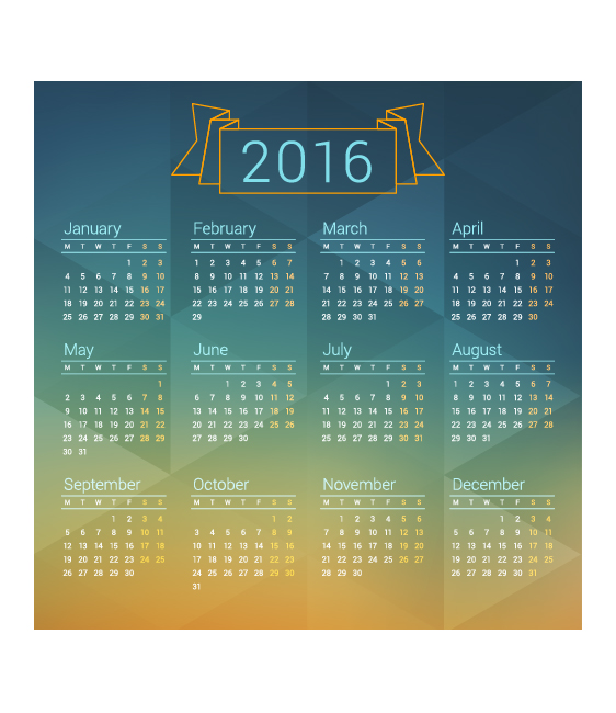 2016 company calendar creative design vector 03 creative company calendar 2016   