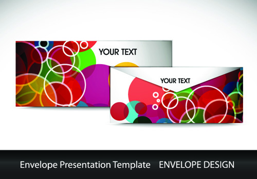 envelope presentation Template design vector 04 template presentation envelope   