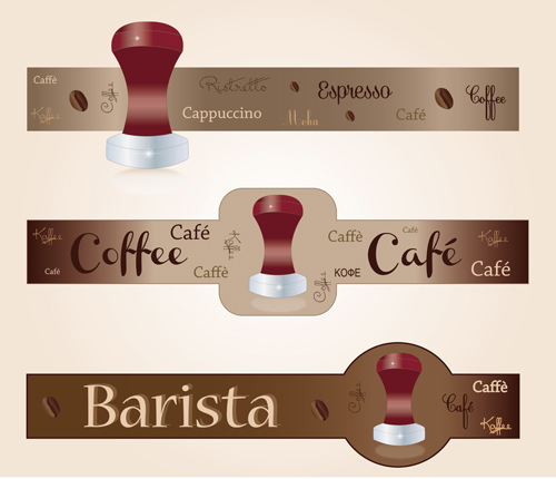 Coffee with cafe art banners vector 01 coffee cafe banners   