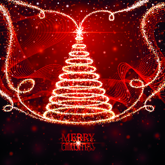 Red Christmas elements background vector set 02 elements element christmas backgrounds background vector background   