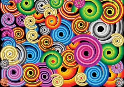 Colorful rotary screw background set vector screw...... rotary colorful background   