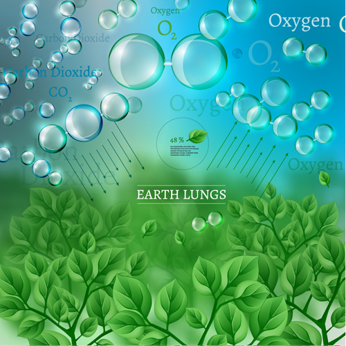 Eco data infographic vector template material 04 infographic eco data   