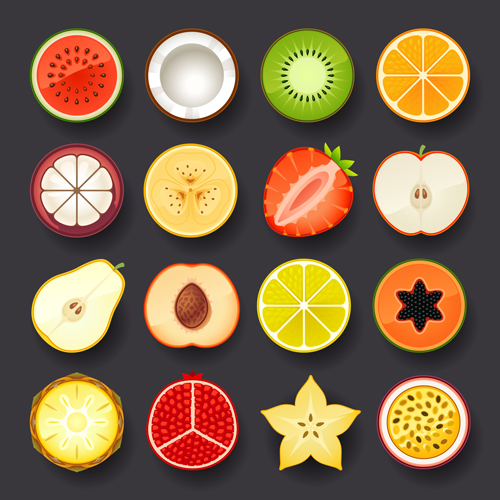 Vivid Food Icons vector 01 vivid icons icon food   