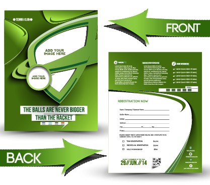 Business flyer and cover brochure design vector 08 flyer cover business brochure   