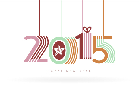 Cute 2015 Inscription design vector Inscription cute 2015   