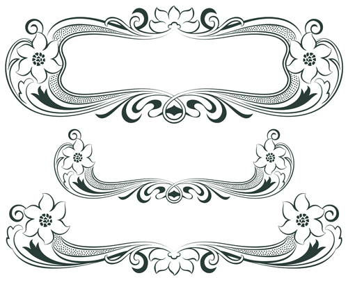 Vintage decor borders with frames design vector 02 vintage frames frame decor borders border   