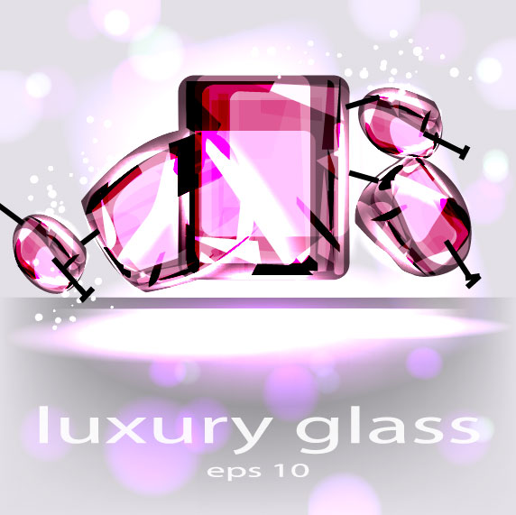 Set of luxury glass background vector 02 luxury glass   
