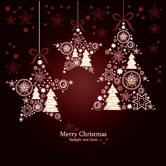 Christmas luxury decor elements vector background 02 Vector Background luxury elements element christmas background   