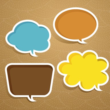 Creative speech bubble for your text design vector 03 speech creative bubble   