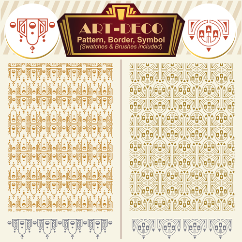 Art 34434 symbol pattern deco borders   