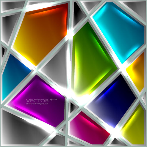 Set of luxury glass background vector 01 luxury glass   
