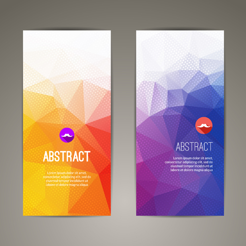 Geometric shapes cover brochure vectors 04 Geometric Shapes geometric brochure   